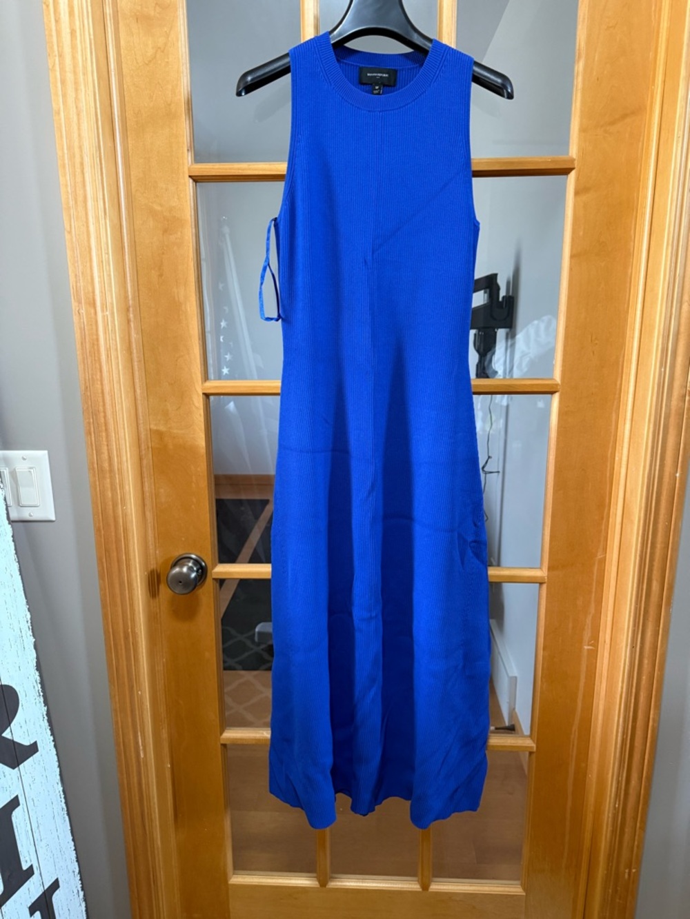 Banana Republic Electric Blue Sleeveless Maxi Dress